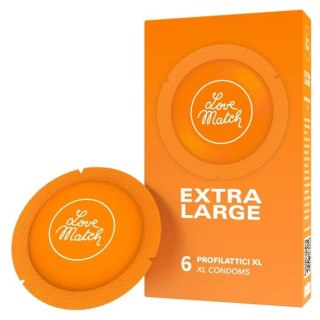 Prezerwatywy-Love Match Extra Large - 6 pcs pack Love Match - TOPTALIA SRL