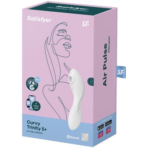 Stymulator-Curvy Trinity 5 Connect App (White) Satisfyer - Triple A Marketing GmbH