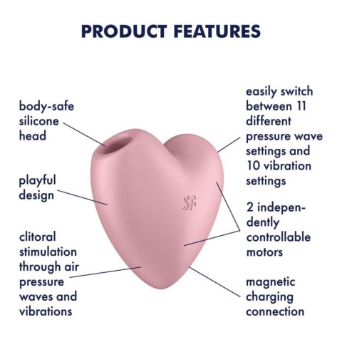 Stymulator-Cutie Heart (Light Red) Satisfyer - Triple A Marketing GmbH