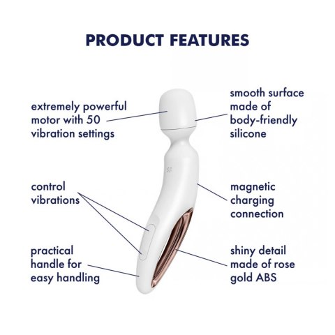 Wand-erland (White/Rosegold) Satisfyer - Triple A Marketing GmbH
