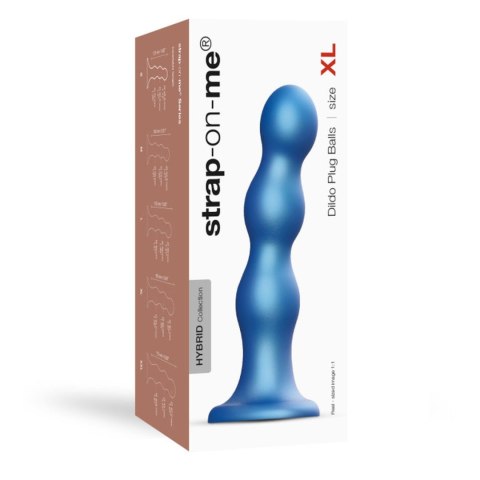 DILDO PLUG BALLS METALLIC BLUE - XL DORCELl - Lovely Planet