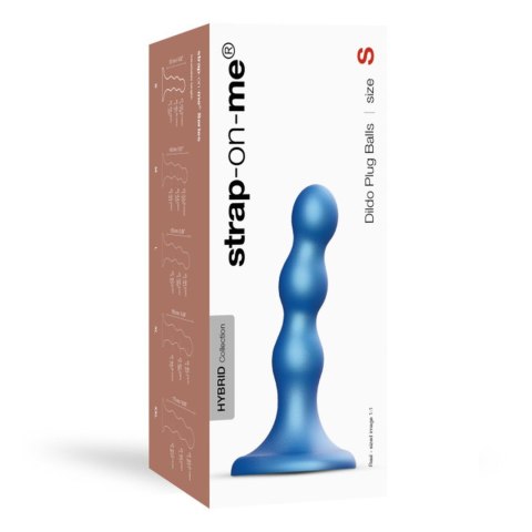 DILDO PLUG BALLS METALLIC BLUE - S DORCELl - Lovely Planet
