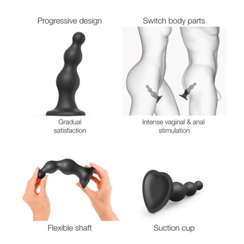 DILDO PLUG BEADS BLACK - S DORCELl - Lovely Planet