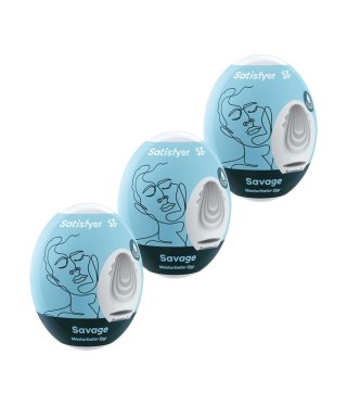 Masturbator-Eggs (set of 3 Savage) Satisfyer - Triple A Marketing GmbH