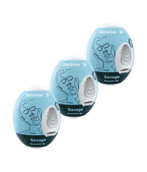 Masturbator-Eggs (set of 3 Savage) Satisfyer - Triple A Marketing GmbH