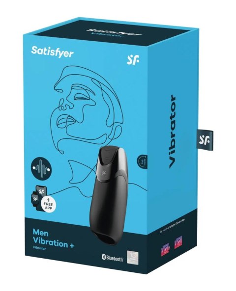 Men Vibration+ Connect App black Satisfyer - Triple A Marketing GmbH
