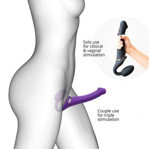 VIBRATING STRAP-ON - L - PURPLE DORCELl - Lovely Planet