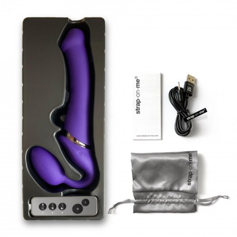 VIBRATING STRAP-ON - M - PURPLE DORCELl - Lovely Planet