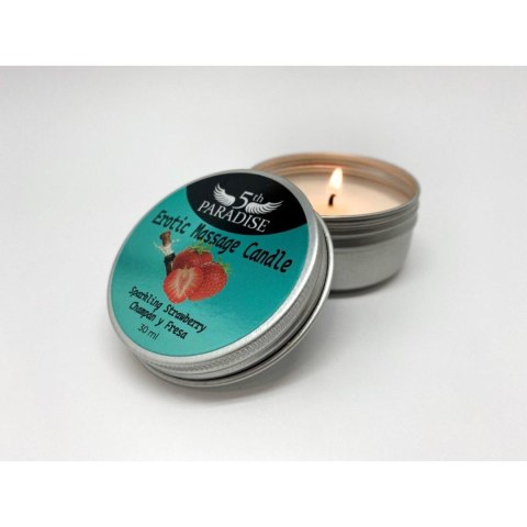 Erotic Massage Candle Sparkling Strawberry 30ml 5TH PARADISE - Boys of Toys Sp. z o.o.