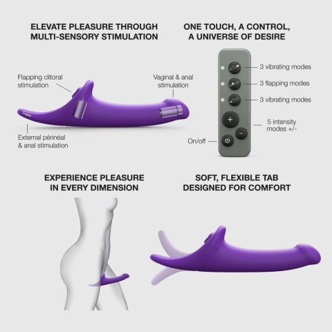 MULTI ORGASM DILDO - S - PURPLE TR DORCELl - Lovely Planet