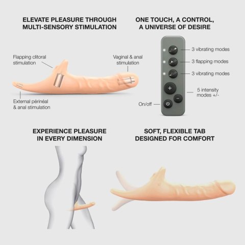 MULTI ORGASM REALISTIC DILDO - L - VANILLA TR DORCELl - Lovely Planet