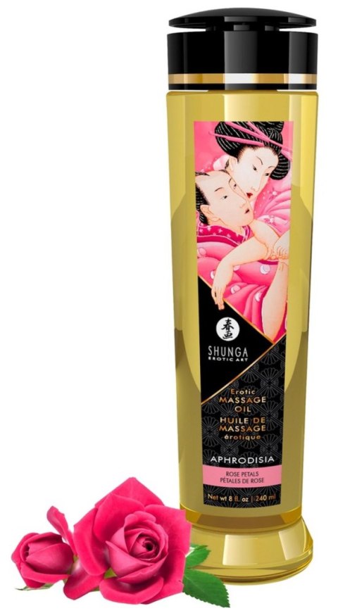 Massage Oil Aphrodisia ROSE PETALS Shunga - EAU ZONE