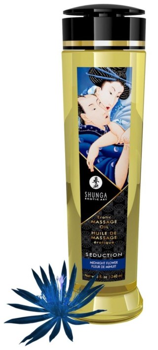 Massage Oil Seduction Midnight Flower Shunga - EAU ZONE