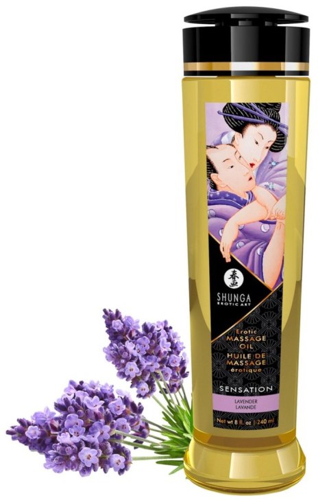 Massage Oil Sensation Lavender Shunga - EAU ZONE