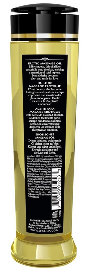 Massage Oil Serenity MONOI Shunga - EAU ZONE