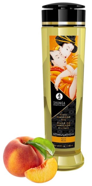 Massage Oil Stimulation PEACH Shunga - EAU ZONE