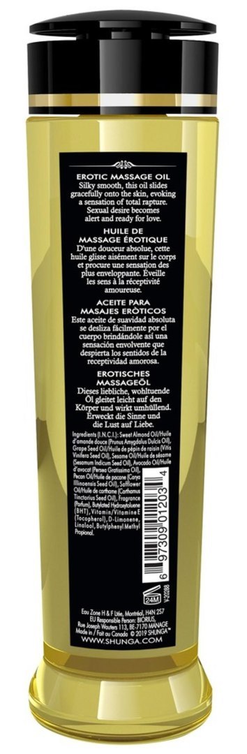 Massage Oil Stimulation PEACH Shunga - EAU ZONE
