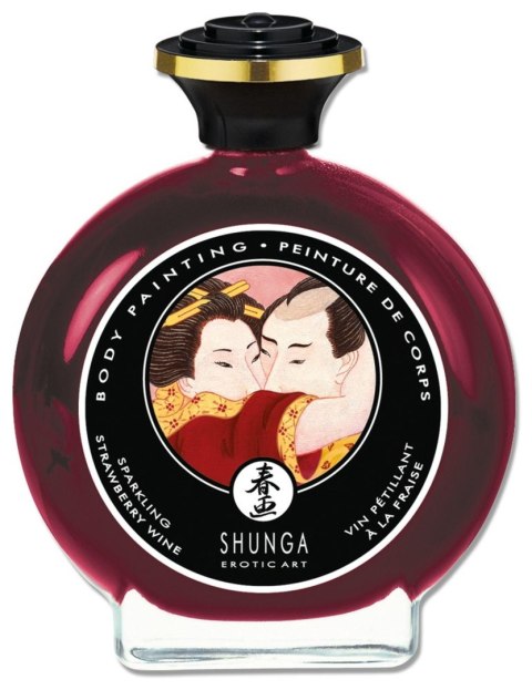 Body Painting Strawberry Sparkling Wine Shunga - EAU ZONE