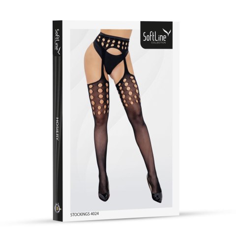 Stockings 4024 black Softline - Boys of Toys Sp. z. o.o.