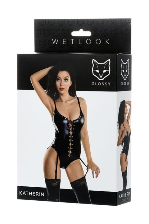 Glossy Classic body KATHERIN - black S GLOSSY - Boys of Toys Sp. z o.o. (dystrybutor)