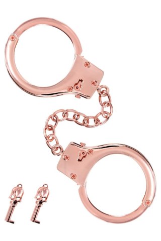 Menottes pour poignets en métal or rose Comcorde - SAS EDITIONS CONCORDE
