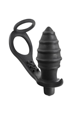 PROSTATE STIMULATOR COCKRING PLUG AP071 BLACK Comcorde - SAS EDITIONS CONCORDE