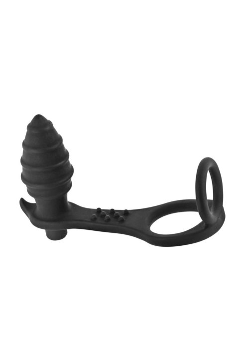 PROSTATE STIMULATOR COCKRING PLUG AP071 BLACK Comcorde - SAS EDITIONS CONCORDE