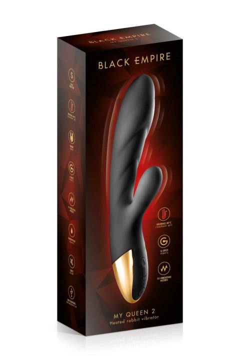 RABBIT HEAT MY QUEEN 2 BLACK EMP VIBRATOR Comcorde - SAS EDITIONS CONCORDE