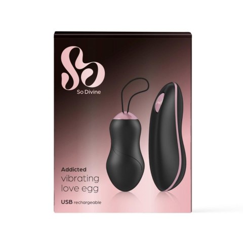 Addicted Remote Control Rechargeable Love Egg Vibrator So Divine - Boys of Toys Sp. z o.o. (dystrybutor)