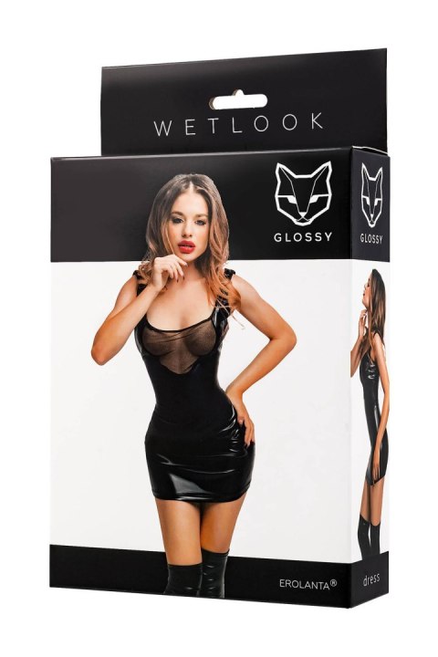 Glossy Rimma, dress, wetlook, black, L GLOSSY - Boys of Toys Sp. z o.o. (dystrybutor)