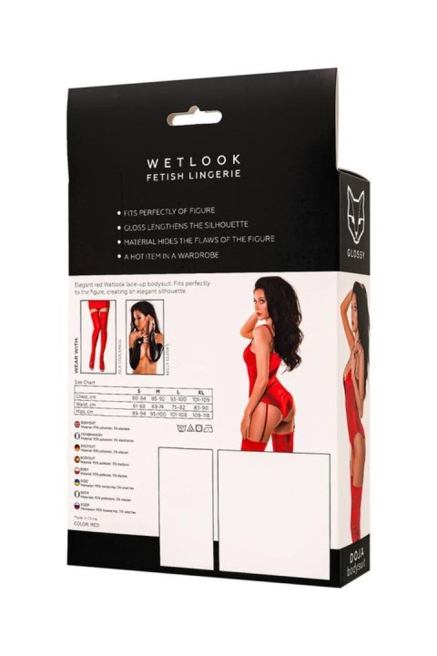 Wetlook Doja bodysuit - red XL GLOSSY - Boys of Toys Sp. z o.o. (dystrybutor)