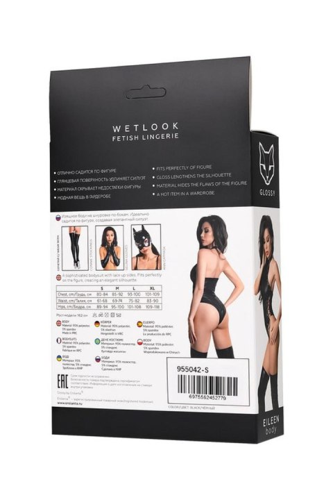 Wetlook body Eileen - black M GLOSSY - Boys of Toys Sp. z o.o. (dystrybutor)