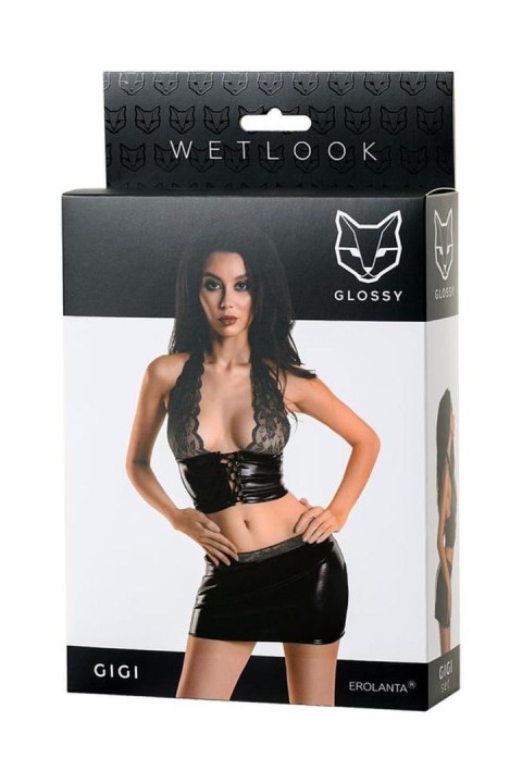 Wetlook shiny set GIGI - black XL GLOSSY - Boys of Toys Sp. z o.o. (dystrybutor)