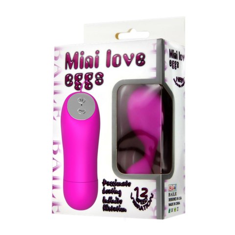 BAILE- Mini love eggs, 12 vibration functions Baile - Boys of Toys Sp. z. o.o. (dystrybutor)