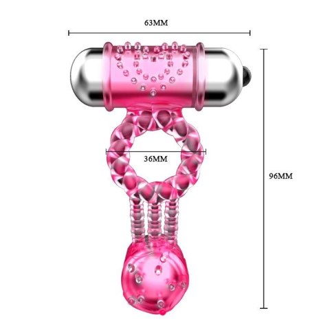 BAILE - Sweet vibration ring, 10 vibration functions Vibration Baile - Boys of Toys Sp. z. o.o. (dystrybutor)