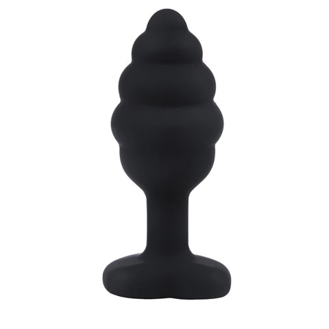 BUTT PLUG Black ribbed small Fantasy - Boys of Toys Sp. z. o.o. (dystrybutor)