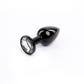 Black Butt Plug with White Diamond Fantasy - Boys of Toys Sp. z. o.o. (dystrybutor)