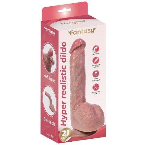 Flexible Hyper-Realistic Silicone Dildo 21 cm Fantasy - Boys of Toys Sp. z. o.o. (dystrybutor)