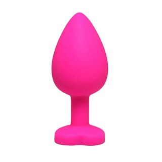 Pink small heart-shaped butt plug with white crystal Fantasy - Boys of Toys Sp. z. o.o. (dystrybutor)