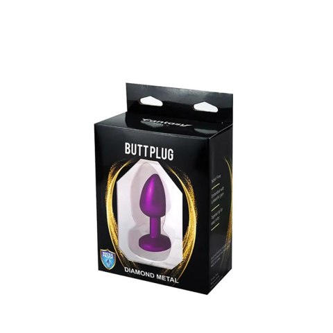 Purple Butt Plug with White Diamond Fantasy - Boys of Toys Sp. z. o.o. (dystrybutor)