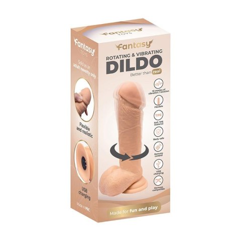 Rotating Vibro Dildo 19 cm Fantasy - Boys of Toys Sp. z. o.o. (dystrybutor)