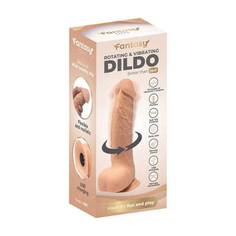 Rotating Vibro Dildo 22 cm Fantasy - Boys of Toys Sp. z. o.o. (dystrybutor)