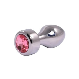 Silver Butt Plug with Pink Diamond Fantasy - Boys of Toys Sp. z. o.o. (dystrybutor)