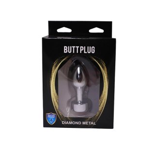 Silver Butt Plug with Red Diamond Fantasy - Boys of Toys Sp. z. o.o. (dystrybutor)