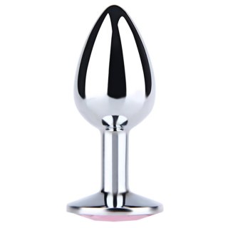 Silver Large Butt Plug with Blue Diamond Fantasy - Boys of Toys Sp. z. o.o. (dystrybutor)