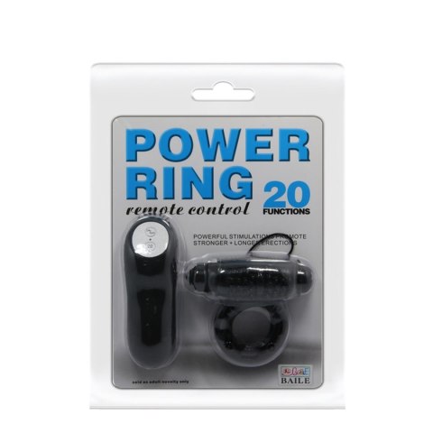 BAILE- POWER RING, 20 vibration functions Wireless remote control Baile - Boys of Toys Sp. z. o.o. (dystrybutor)
