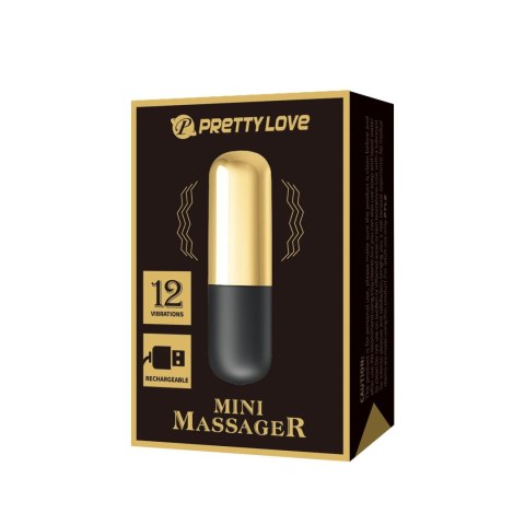 PRETTY LOVE - MINI MASSAGER, 12 vibration functions Baile - Boys of Toys Sp. z. o.o. (dystrybutor)