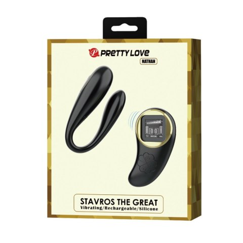 PRETTY LOVE - Nathan, Wireless remote control 9 speed levels 10 vibration functions, ABS Silicone , USB rechargeable Baile - Boys of Toys Sp. z. o.o. (dystrybutor)