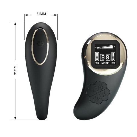 PRETTY LOVE - Nathan, Wireless remote control 9 speed levels 10 vibration functions, ABS Silicone , USB rechargeable Baile - Boys of Toys Sp. z. o.o. (dystrybutor)