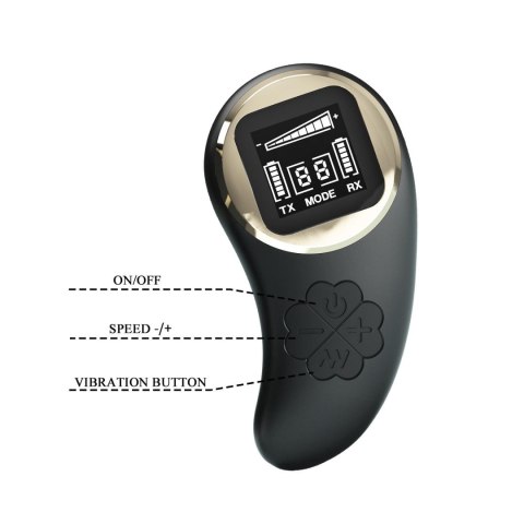 PRETTY LOVE - Nathan, Wireless remote control 9 speed levels 10 vibration functions, ABS Silicone , USB rechargeable Baile - Boys of Toys Sp. z. o.o. (dystrybutor)